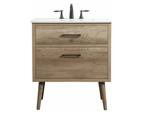 Elegant Bathroom Vanity - Natural Oak (VF41030NT)