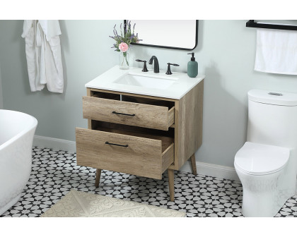 Elegant Bathroom Vanity - Natural Oak (VF41030NT)