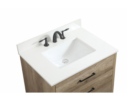 Elegant Bathroom Vanity - Natural Oak (VF41030NT-BS)