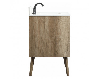 Elegant Bathroom Vanity - Natural Oak (VF41030NT-BS)