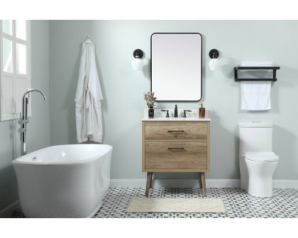 Elegant Bathroom Vanity - Natural Oak (VF41030NT-BS)