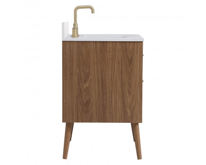 Elegant Bathroom Vanity - Walnut Brown (VF41030WB-BS)