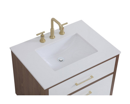 Elegant Bathroom Vanity - White (VF41030WH)