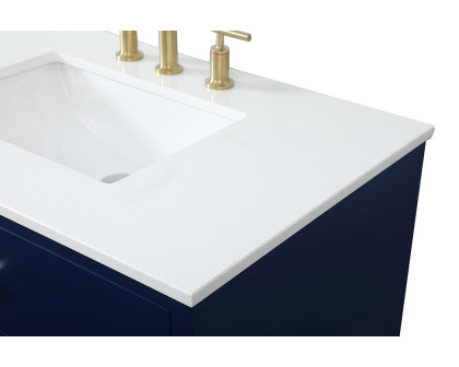 Elegant Bathroom Vanity - Blue (VF41036MBL)