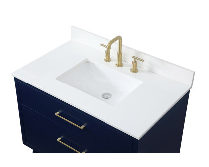 Elegant Bathroom Vanity - Blue (VF41036MBL-BS)