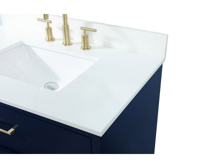 Elegant Bathroom Vanity - Blue (VF41036MBL-BS)