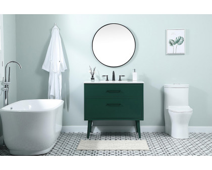 Elegant Bathroom Vanity - Green (VF41036MGN)