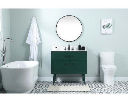 Elegant Bathroom Vanity - Green (VF41036MGN-BS)