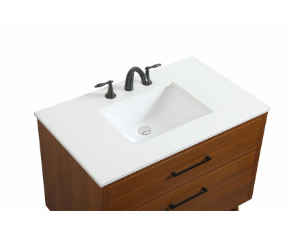 Elegant Bathroom Vanity - Teak (VF41036MTK)