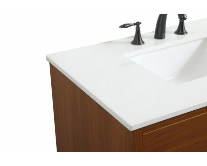 Elegant Bathroom Vanity - Teak (VF41036MTK)