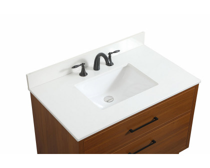 Elegant Bathroom Vanity - Teak (VF41036MTK-BS)