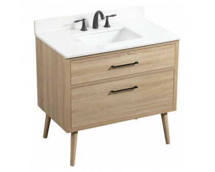 Elegant Bathroom Vanity - Mango Wood (VF41036MW-BS)