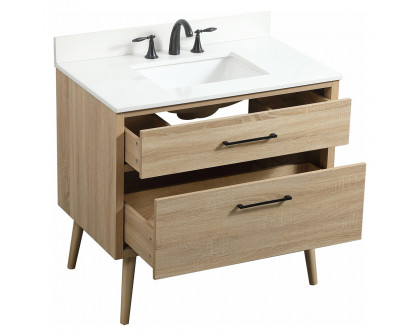 Elegant Bathroom Vanity - Mango Wood (VF41036MW-BS)