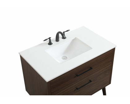 Elegant Bathroom Vanity - Walnut (VF41036MWT)