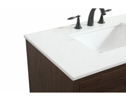 Elegant Bathroom Vanity - Walnut (VF41036MWT)