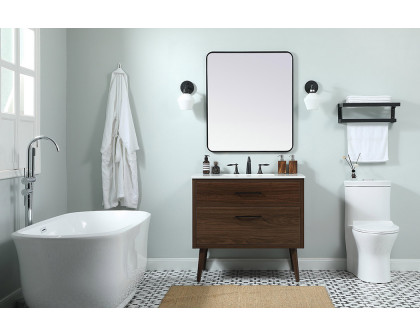 Elegant Bathroom Vanity - Walnut (VF41036MWT)