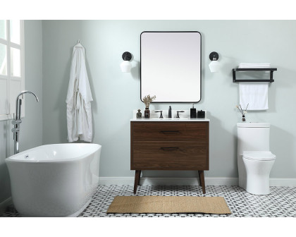 Elegant Bathroom Vanity - Walnut (VF41036MWT-BS)