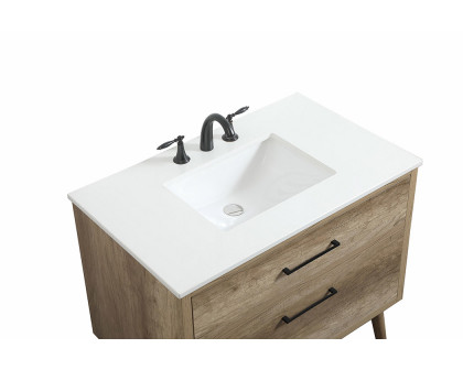 Elegant Bathroom Vanity - Natural Oak (VF41036NT)