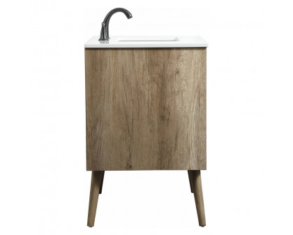 Elegant Bathroom Vanity - Natural Oak (VF41036NT)