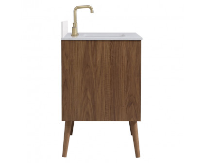 Elegant Bathroom Vanity - Walnut Brown (VF41036WB-BS)