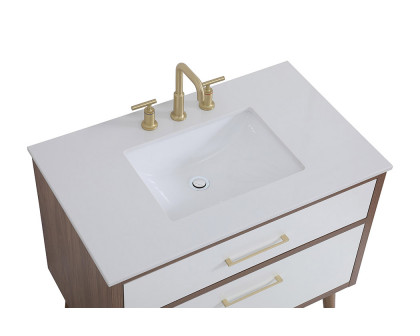 Elegant Bathroom Vanity - White (VF41036WH)