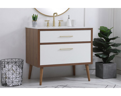 Elegant Bathroom Vanity - White (VF41036WH)