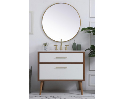 Elegant Bathroom Vanity - White (VF41036WH)