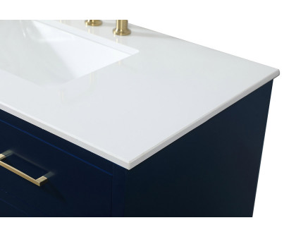 Elegant Bathroom Vanity - Blue (VF41042MBL)