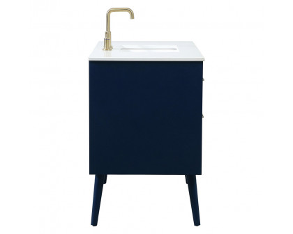 Elegant Bathroom Vanity - Blue (VF41042MBL)