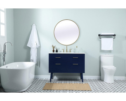 Elegant Bathroom Vanity - Blue (VF41042MBL)