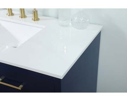 Elegant Bathroom Vanity - Blue (VF41042MBL)