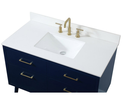 Elegant Bathroom Vanity - Blue (VF41042MBL-BS)