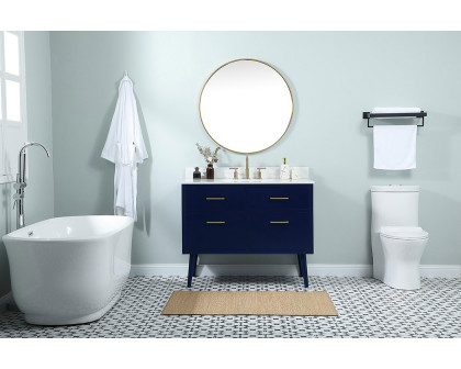 Elegant Bathroom Vanity - Blue (VF41042MBL-BS)