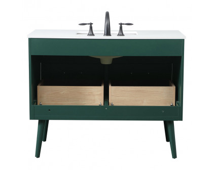 Elegant Bathroom Vanity - Green (VF41042MGN)