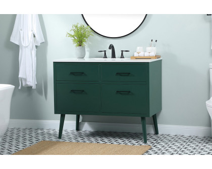 Elegant Bathroom Vanity - Green (VF41042MGN)