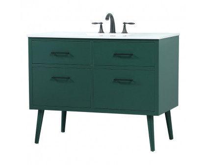 Elegant Bathroom Vanity - Green (VF41042MGN)