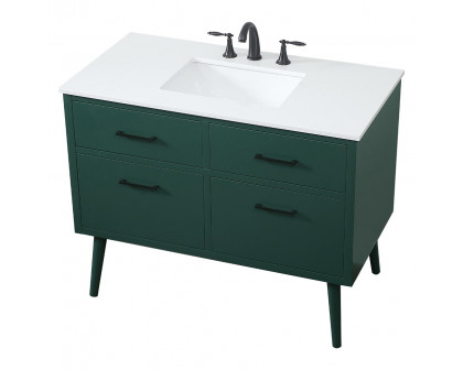 Elegant Bathroom Vanity - Green (VF41042MGN)