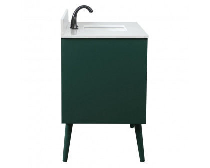 Elegant Bathroom Vanity - Green (VF41042MGN-BS)