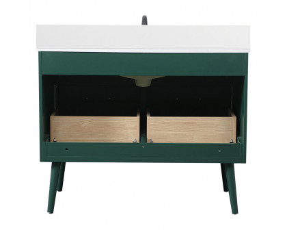 Elegant Bathroom Vanity - Green (VF41042MGN-BS)