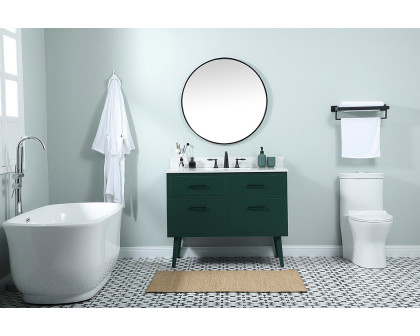 Elegant Bathroom Vanity - Green (VF41042MGN-BS)