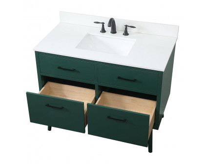 Elegant Bathroom Vanity - Green (VF41042MGN-BS)