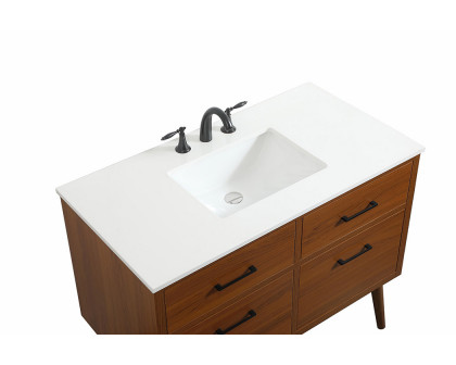 Elegant Bathroom Vanity - Teak (VF41042MTK)