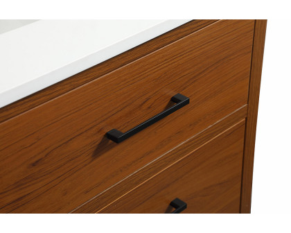 Elegant Bathroom Vanity - Teak (VF41042MTK)