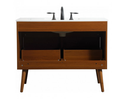 Elegant Bathroom Vanity - Teak (VF41042MTK)