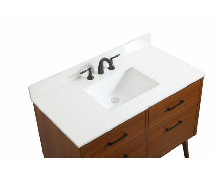 Elegant Bathroom Vanity - Teak (VF41042MTK-BS)