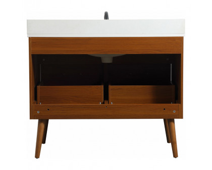 Elegant Bathroom Vanity - Teak (VF41042MTK-BS)