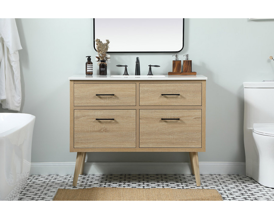 Elegant Bathroom Vanity - Mango Wood (VF41042MW)