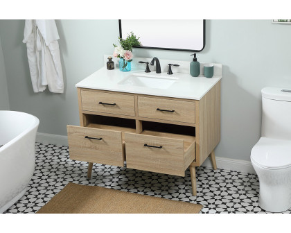 Elegant Bathroom Vanity - Mango Wood (VF41042MW-BS)