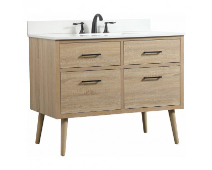 Elegant Bathroom Vanity - Mango Wood (VF41042MW-BS)