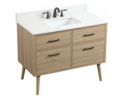 Elegant Bathroom Vanity - Mango Wood (VF41042MW-BS)